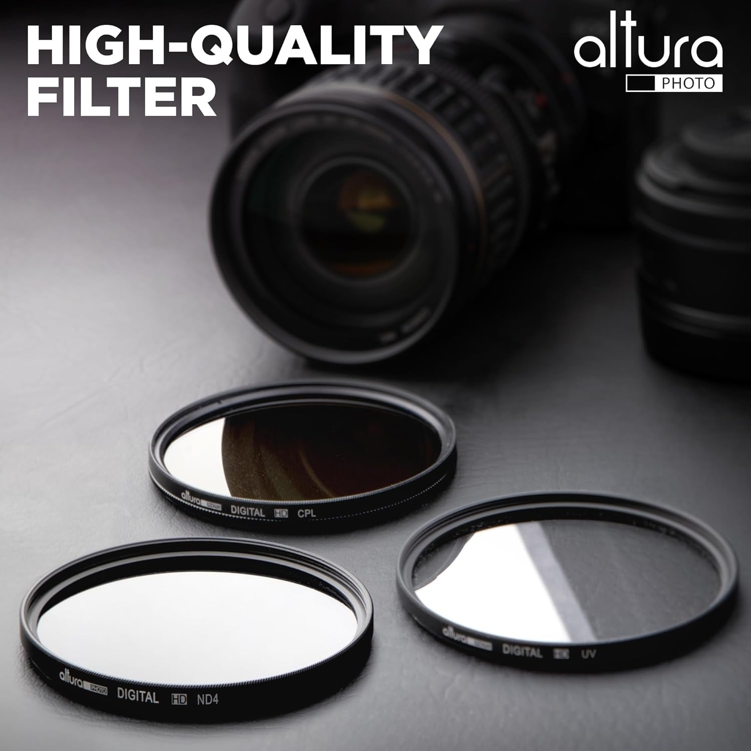 Altura Photo 58mm Lens Filter Kit - Multi-Coated UV Protector, CPL Polarizing and ND Neutral Density Filters + Case for Camera Accessories & Lenses - Image 2